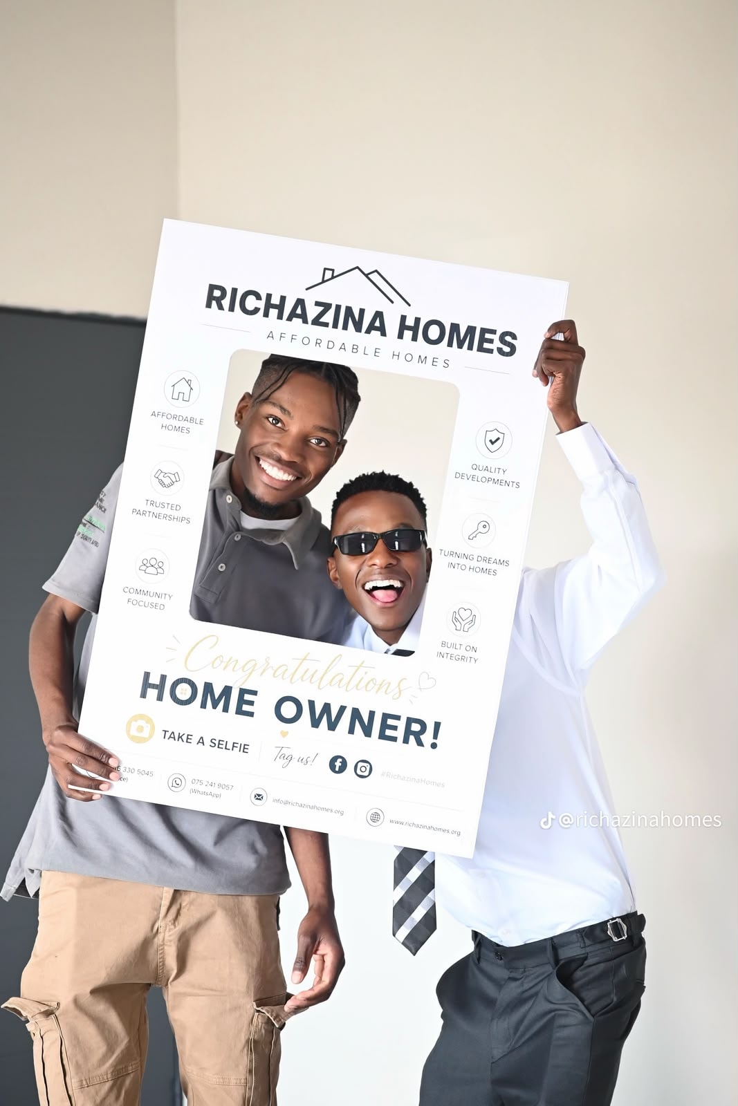 Happy homeowners