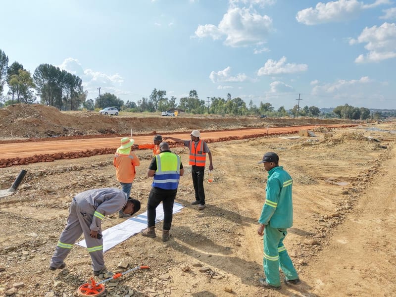 Road infrastructure and paving project